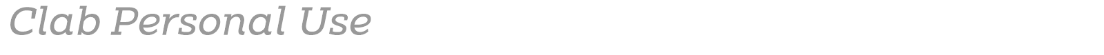 Clab font preview